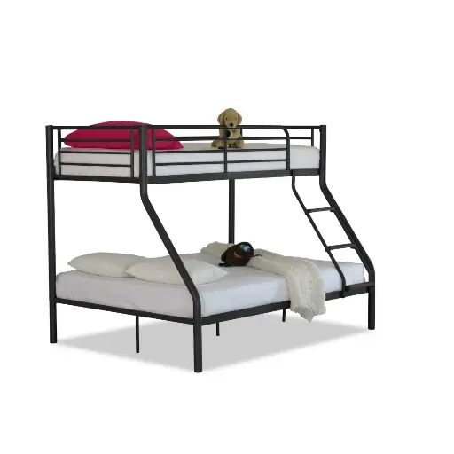 [NI-903* BLACK] NICOLAS STAPEL BED 140 X 200 CM