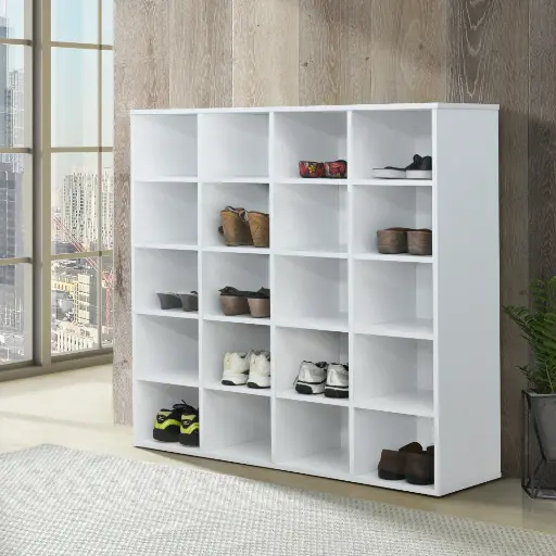 [TR-4310-WH] BAFRA SHOE CABINET - WHITE