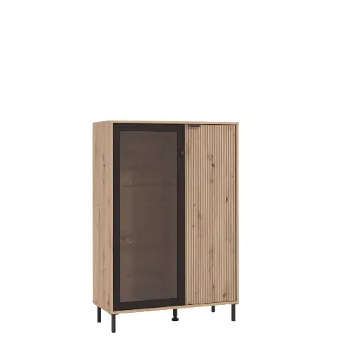 [OX-2KVS1] OXFORD VITRINE 2D 93 X 40 X 137.5 CM